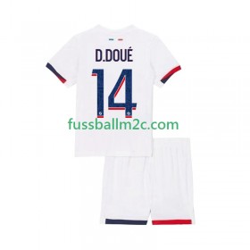 Fußballtrikots Paris Saint-Germain Desire Doue 14 Kinder Auswärts Trikotsatz 2025-2026